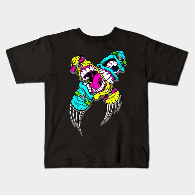 Skateboard Dragon Kids T-Shirt by KILLERZ